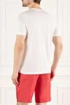 White cotton T-shirt for men Loro Piana - 100% cotton. Country of manufacture: Italy. Care: specialized cleaning - photo 4