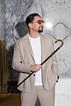 Loro Piana Мужская белая хлопковая футболка - 100% хлопок. Страна производитель: Италия. Уход: специализированная чистка - фото 7
