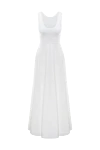 Chiara Boni White polyamide and elastane dress for women - zipper. lace. 72% polyester, 28% elastane. Country of manufacture: Italy. Care: specialized cleaning - photo 1