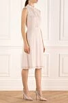 Peserico White viscose dress for women - Fastener: belt. perforation, sleeveless. 100% viscose. Country of manufacture: Italy. Care: specialized cleaning - photo 3