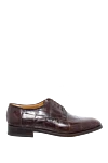 Cesare di Napoli Men's shoes made of brown alligator leather - Textured leather. 100% alligator skin. Lace-up. Interior: Alligator. Insole: Leather. Heel height: 2cm. Outsole: Other materials. Country of manufacture: Italy. Care: specialized cleaning - photo 1