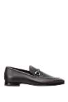 Barrett Brown leather loafers for men - perforation, buckle. 100% leather. Insole: leather. Sole Height: Heel Height 2cm. Country of manufacture: Italy. Care: specialized cleaning - photo 1