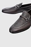 Barrett Brown leather loafers for men - perforation, buckle. 100% leather. Insole: leather. Sole Height: Heel Height 2cm. Country of manufacture: Italy. Care: specialized cleaning - photo 5