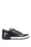 Barrett Black leather sneakers for men - contrast sole. leather interior. 100% genuine leather. lacing. sole height 2cm. Insole: leather. Country of manufacture: Italy. Care: specialized cleaning - photo 1