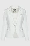 Max&Moi White jacket for women - 65% cotton, 32% polyamide, 3% elastane. Closure: button. two side pockets, one chest pocket. Country of manufacture: Italy. Care: specialized cleaning - photo 1