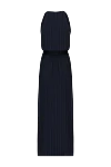 Brunello Cucinelli Blue dress for women - elastic belt. striped pattern. 74% wool, 23% polyamide, 2% elastane, 1% polyester. Country of manufacture: Italy. Care: specialized cleaning - photo 1