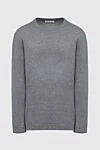 Brunello Cucinelli Джемпер из шерсти, кашемира и шелка серый мужской - 60% шерсть, 30% кашемир, 10% шёлк. Страна производитель: Италия. Уход: специализированная чистка - фото 1