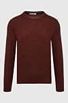 Brunello Cucinelli Cashmere burgundy jumper for men - 100% cashmere. Country of manufacture: Italy. Care: specialized cleaning - photo 1