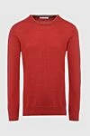 Brunello Cucinelli Orange cashmere jumper for men - 100% cashmere. Country of manufacture: Italy. Care: specialized cleaning - photo 1