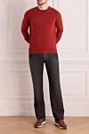 Orange cashmere jumper for men Brunello Cucinelli - 100% cashmere. Country of manufacture: Italy. Care: specialized cleaning - photo 2