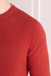 Brunello Cucinelli Orange cashmere jumper for men - 100% cashmere. Country of manufacture: Italy. Care: specialized cleaning - photo 5