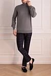 Men's cashmere and silk golf gray Brunello Cucinelli - High neck. 70% cashmere, 30% silk. Country of manufacture: Italy. Care: specialized cleaning - photo 2