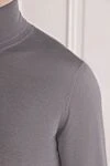 Brunello Cucinelli Men's cashmere and silk golf gray - High neck. 70% cashmere, 30% silk. Country of manufacture: Italy. Care: specialized cleaning - photo 5