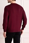 Burgundy wool and cashmere sweater for men Brunello Cucinelli - 90% wool, 10% cashmere. Country of manufacture: Italy. Care: specialized cleaning - photo 4