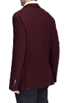 Burgundy wool jacket for men Brunello Cucinelli - 100% wool. two buttons. two inside, two side, chest pocket. Lining: 100% viscose. Country of manufacture: Italy. Care: specialized cleaning - photo 4