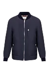 Brunello Cucinelli Куртка из нейлона синяя мужская - 100% нейлон. Молния. Два боковых кармана, один нагрудный карман. Страна производитель: Италия. Уход: специализированная чистка - фото 1