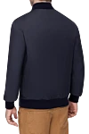 Куртка из нейлона синяя мужская Brunello Cucinelli - 100% нейлон. Молния. Два боковых кармана, один нагрудный карман. Страна производитель: Италия. Уход: специализированная чистка - фото 4
