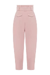 Pink cotton pants for women Zimmermann - four pockets. 98% cotton, 2% elastane. zipper, button, belt. Country of manufacture: Italy. Care: specialized cleaning - photo 6