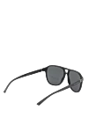 Sunglasses made of metal and plastic, black, for men Bvlgari - logo on the temple. UV protection, scratch protection, case included. plastic, metal. Country of manufacture: Italy. Care: specialized cleaning - photo 4