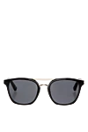 Chopard Black men's metal and plastic sunglasses for sun protection - logo on the lens. UV protection, scratch protection, case included. plastic, metal. Country of manufacture: Italy. Care: specialized cleaning - photo 1