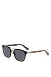 Chopard Black men's metal and plastic sunglasses for sun protection - logo on the lens. UV protection, scratch protection, case included. plastic, metal. Country of manufacture: Italy. Care: specialized cleaning - photo 3