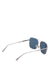 Blue sunglasses made of metal and plastic for men Chopard - logo on the lens. UV protection, scratch protection, case included. plastic, metal. Country of manufacture: Italy. Care: specialized cleaning - photo 4