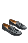 Cesare di Napoli Men's gray leather loafers - Leather buckle, tassel. 100% leather. Interior: Leather. Insole: Leather. Outsole: Other materials. Country of manufacture: Italy. Care: specialized cleaning - photo 3