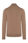Men's cardigan made of cashmere and silk, brown Svevo - Contrast zipper. High collar. 80% cashmere, 20% silk. Zipper. Country of manufacture: Italy. Care: specialized cleaning - photo 6