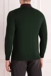 Wool long sleeve polo green for men Svevo - Contrast Collar. Long sleeve. 100% wool. Buttons. Country of manufacture: Italy. Care: specialized cleaning - photo 4