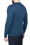 Blue cashmere jumper for men Svevo - 100% cashmere. Country of manufacture: Italy. Care: specialized cleaning - photo 4