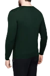 Green wool jumper for men Svevo - Neckline. 100% wool. Country of manufacture: Italy. Care: specialized cleaning - photo 4