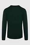 Green wool jumper for men Svevo - Neckline. 100% wool. Country of manufacture: Italy. Care: specialized cleaning - photo 6