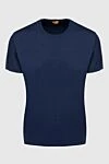 Svevo Cotton and polyamide T-shirt blue for men - 94% cotton, 6% polyamide. Country of manufacture: Italy. Care: specialized cleaning - photo 1