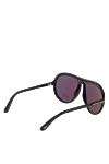 Sunglasses made of metal and plastic, black, for men Tom Ford - logo on the lens. UV protection, scratch protection, case included. plastic, metal. Country of manufacture: Italy. Care: specialized cleaning - photo 4