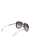 Sunglasses made of metal and plastic, black, for men Chrome Hearts - combined Frame, logo on the temple. UV protection, scratch protection, case included. plastic, metal. Country of manufacture: Italy. Care: specialized cleaning - photo 4