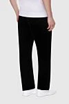 Men's black cotton trousers Zilli - 98% cotton, 2% elastane. Closure: button, zipper. two side, two back pockets. Country of manufacture: Italy. Care: specialized cleaning - photo 4