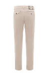 Beige cotton trousers for men Zilli - 98% cotton, 2% polyamide. Closure: button, zipper. two side, two back pockets. Country of manufacture: Italy. Care: specialized cleaning - photo 6