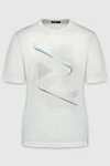 Zilli White cotton T-shirt for men - fantasy pattern. 100% cotton. Country of manufacture: Italy. Care: specialized cleaning - photo 1