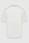 White cotton T-shirt for men Zilli - fantasy pattern. 100% cotton. Country of manufacture: Italy. Care: specialized cleaning - photo 6