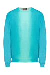 Zilli Blue silk and cotton jumper for men - Ombre effect. 50% silk, 50% cotton. Country of manufacture: Italy. Care: specialized cleaning - photo 1