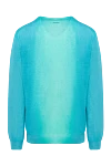 Blue silk and cotton jumper for men Zilli - Ombre effect. 50% silk, 50% cotton. Country of manufacture: Italy. Care: specialized cleaning - photo 6