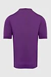 Silk short sleeve jumper purple for men Cesare di Napoli - Short sleeve. 100% silk. Country of manufacture: Italy. Care: specialized cleaning - photo 6