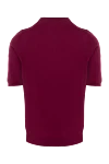 Cotton short sleeve jumper burgundy for men Svevo - Short sleeve. 100% cotton. Country of manufacture: Italy. Care: specialized cleaning - photo 6