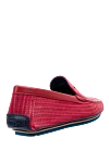 Red leather men's moccasins Zilli - Perforation. 100% leather. Interior: Leather. Insole: Leather. Outsole: Other materials. Country of manufacture: Italy. Care: specialized cleaning - photo 4