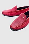 Zilli Red leather men's moccasins - Perforation. 100% leather. Interior: Leather. Insole: Leather. Outsole: Other materials. Country of manufacture: Italy. Care: specialized cleaning - photo 5