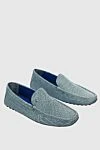 Zilli Men's crocodile leather moccasins blue - Textured leather. 100% crocodile skin. Interior: Leather. Insole: Leather. Outsole: Other materials. Country of manufacture: Italy. Care: specialized cleaning - photo 3