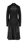 Giorgio&Mario Black genuine leather raincoat for women - darts at the waist, decorative belt. 100% genuine leather. Closure: buttons. chest patch pockets. Country of manufacture: Italy. Care: specialized cleaning - photo 5