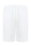 White linen shorts for men Derek Rose - 100% linen. drawstring. two side pockets, two back pockets. Country of manufacture: Italy. Care: specialized cleaning - photo 6