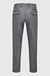 Men's gray cashmere trousers Zilli - 100% cashmere. Closure: button, zipper. two side, two back pockets. Country of manufacture: Italy. Care: specialized cleaning - photo 6