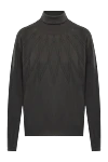 Brunello Cucinelli Гольф из кашемира серый женский - фактурная вышивка. 100% кашемир. Страна производитель: Италия. Уход: специализированная чистка - фото 1
